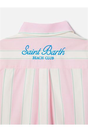 Camicia Mini Brigitte in popeline di cotone SAINT BARTH KIDS | BRIG00300897L